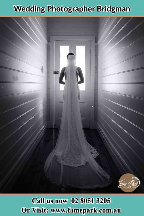 Photo of the Bride going out the door Bridgman NSW 2330