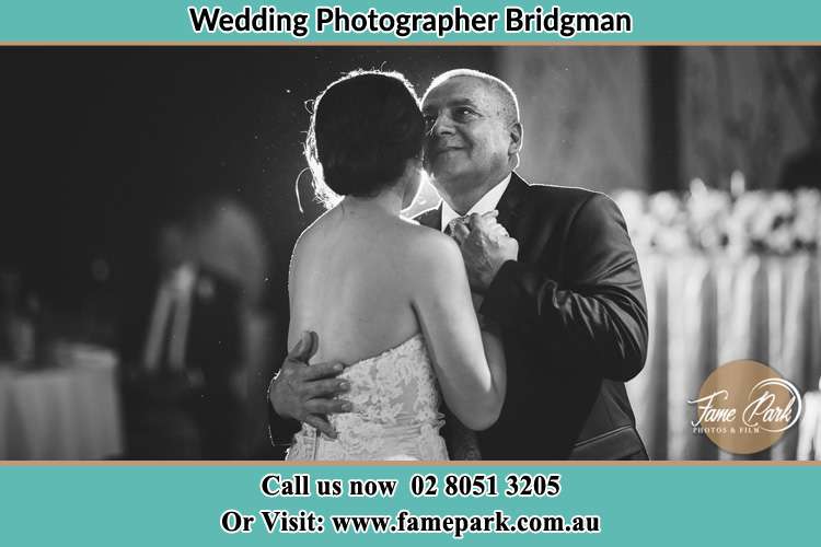 Photo of the Bride dancing with her father Bridgman NSW 2330