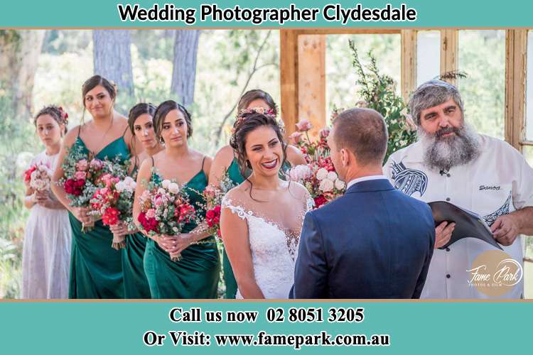 Photo of the Bride and the Groom at the matrimony Clydesdale NSW 2330