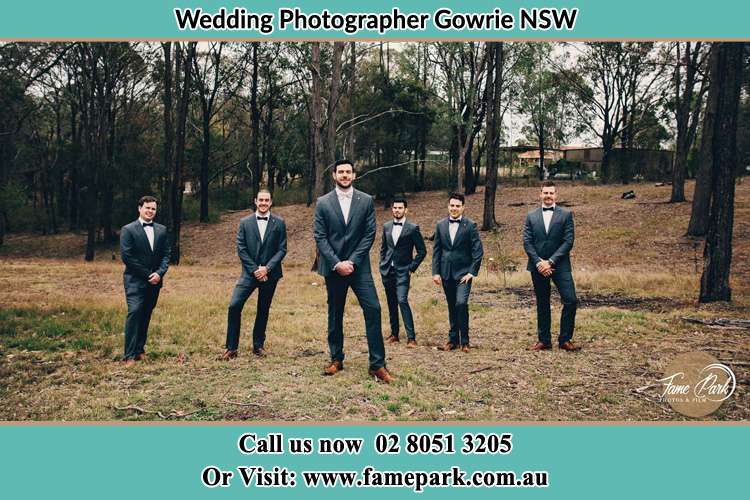 Photo of the Groom and the groomsmen Gowrie NSW 2060