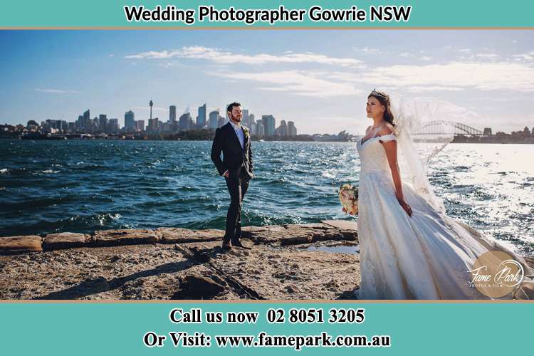 Photo of the Groom and the Bride at the sea front Gowrie NSW 2060