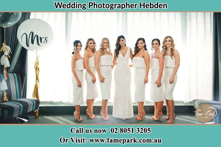 Photo of the Bride and the bridesmaids Hebden NSW 2330