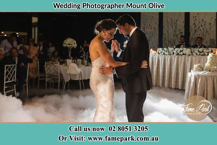 Photo of the Bride and the Groom dancing Mount Olive NSW 2330