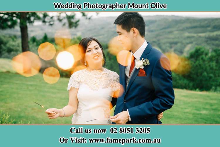 Photo of the Bride and the Groom at the yard Mount Olive NSW 2330