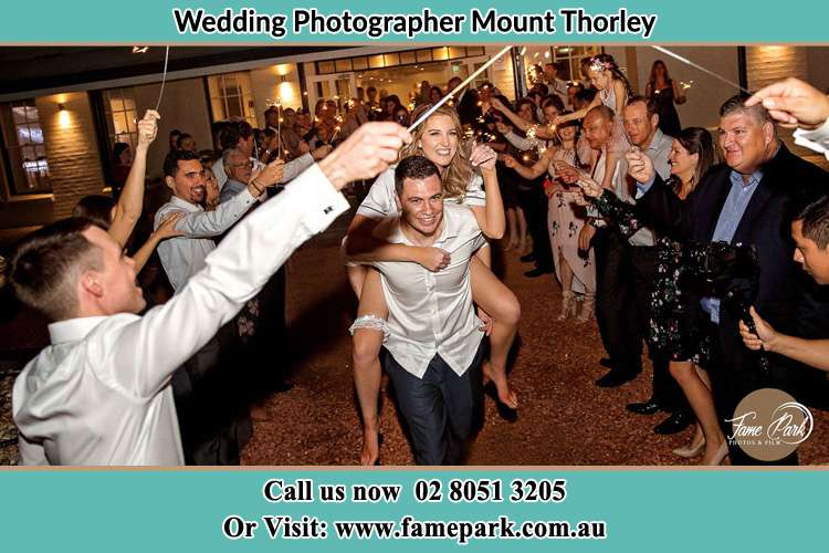 Photo of the Bride horse back ridding to the Groom Mount Thorley NSW 2330